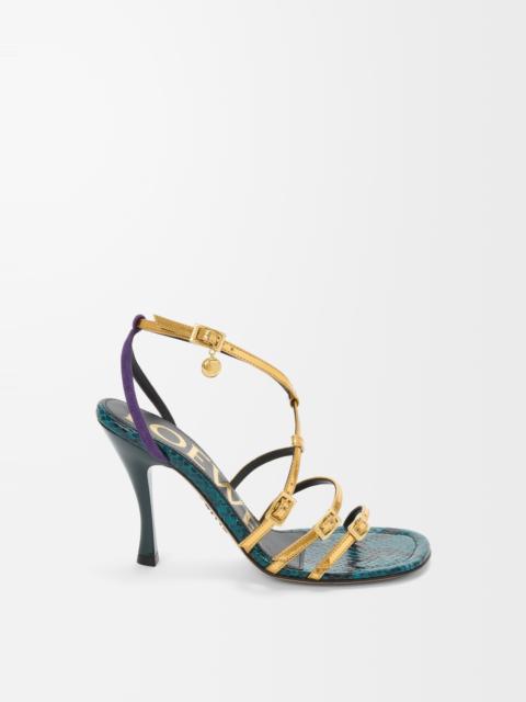 New Comic sandal in mixed leather