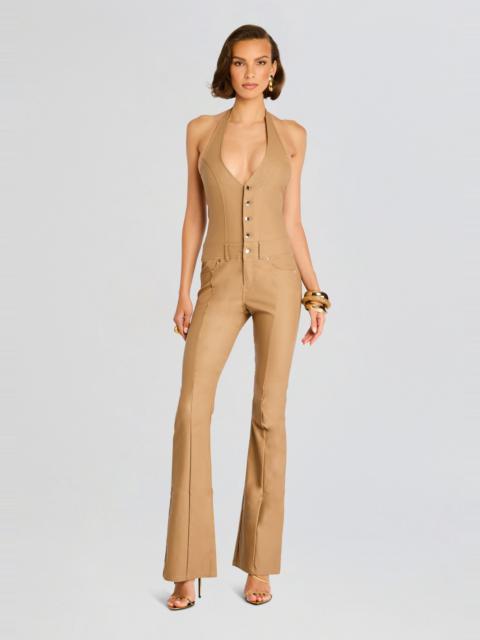 CYNTHIA COATED DENIM JUMPSUIT