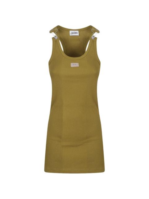 ribbed-knit mini dress