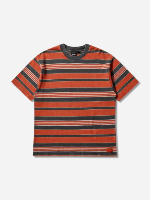 Pique Stripe Knit T-Shirt Racing Red
