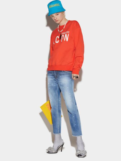 LIGHT CLEAN WASH COOL GIRL CROPPED JEANS