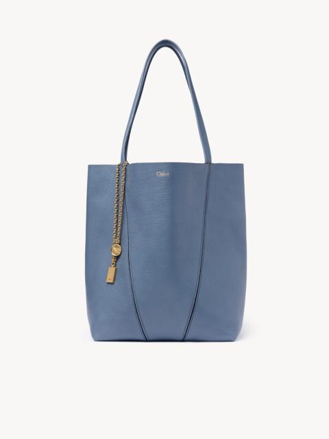 CHLOÉ SPIN TOTE BAG IN GRAINED LEATHER