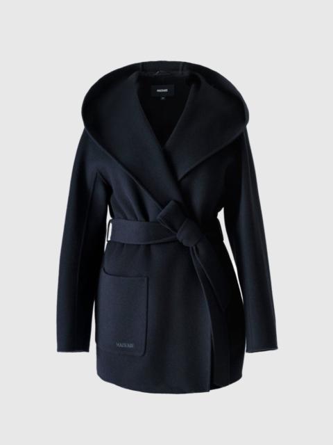 PAYA-Z Wool Wrap Coat With Sash Belt