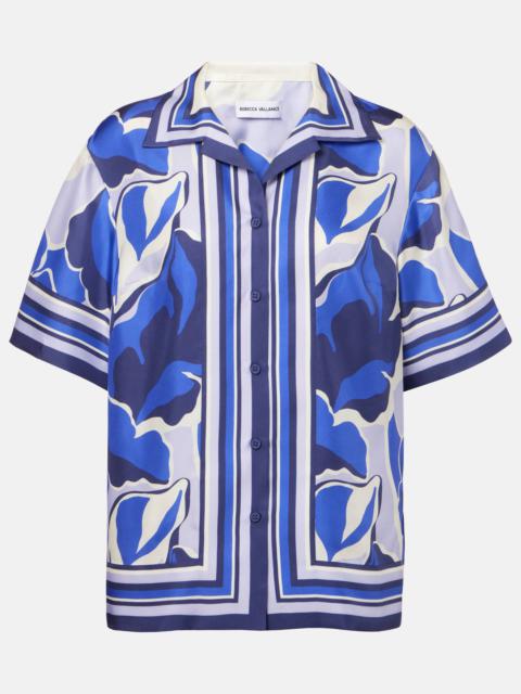 Paros printed silk shirt