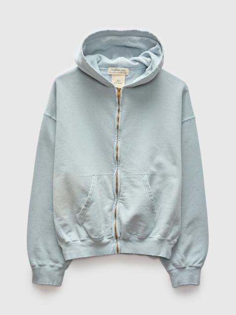 "3-Fly" Special Finish Fleece Zip Hoodie in Sax