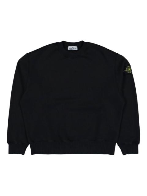 Compass-badge crew-neck sweatshirt