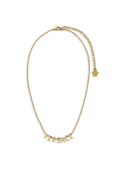 logo-lettering necklace