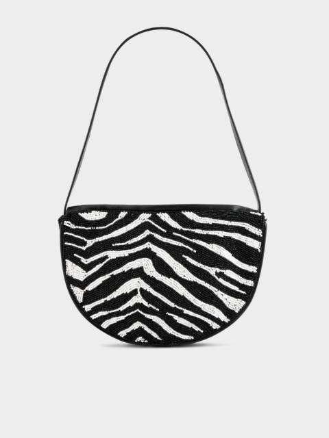 Belo Half Moon Bag In Zebra Trip