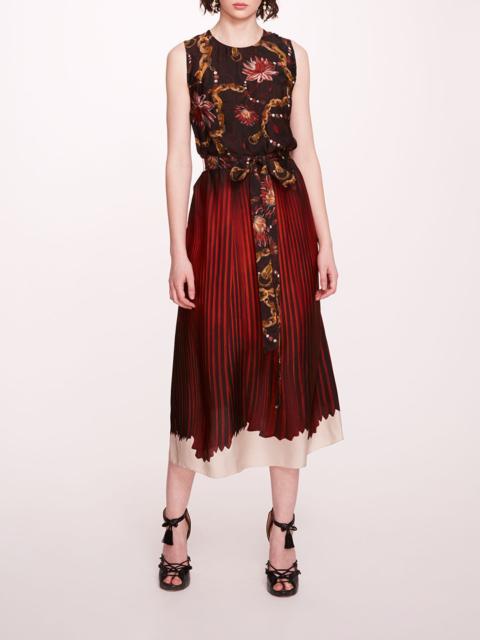 VISCOSE GEORGETTE MIDI DRESS