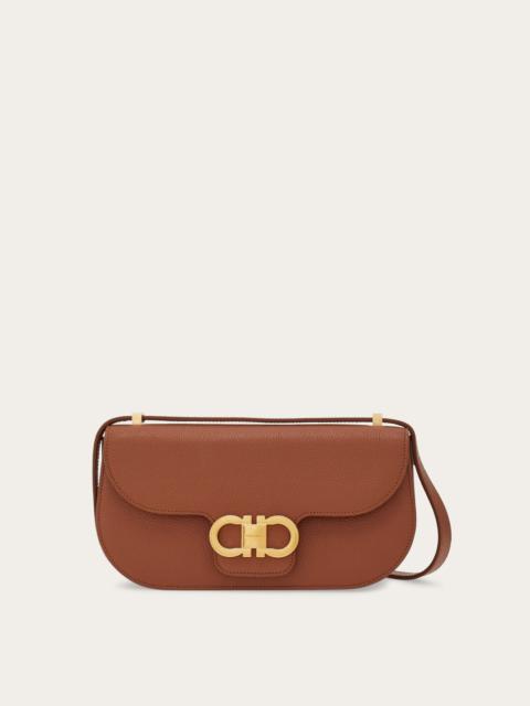Double Gancini mini crossbody bag