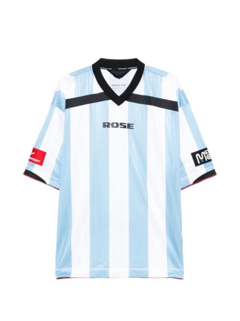 striped football T-shirt