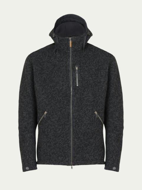Vindur Fleece lined hooded wool jacket (Unisex)