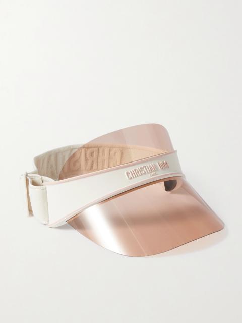 Diorclub V1u Perspex And Cotton-blend Jacquard Visor
