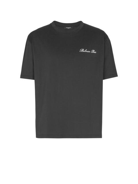 Embroidered Balmain Signature T-shirt