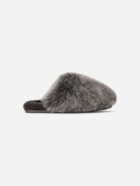 ® Women's Scuffette Chalet Sheepskin Slippers in Charcoal