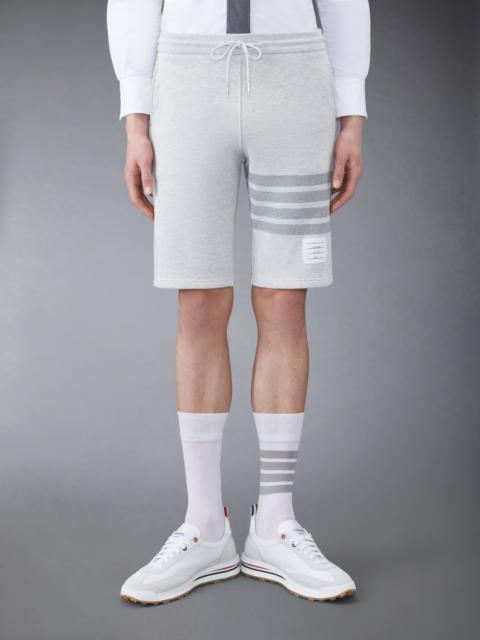 Pastel Grey Loopback Terry Tonal 4-Bar Classic Sweat Shorts
