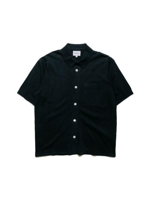Rollo Cotton Linen SS Shirt Dark Navy