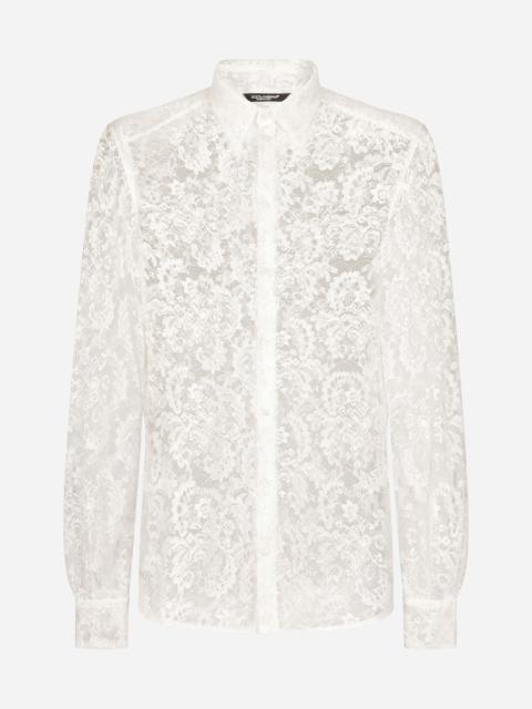 Lace Martini-fit shirt