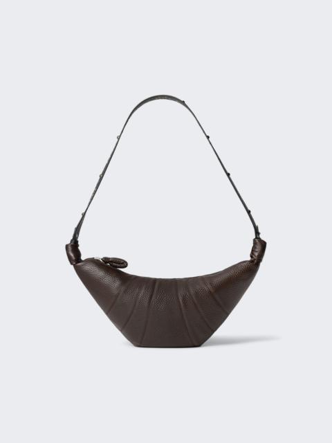 Western Studs Medium Croissant Bag Dark Chocolate