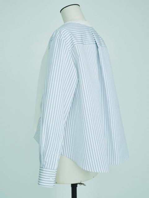 sacai Poplin x Cotton Knit Pullover - 26-08620-188 | REVERSIBLE