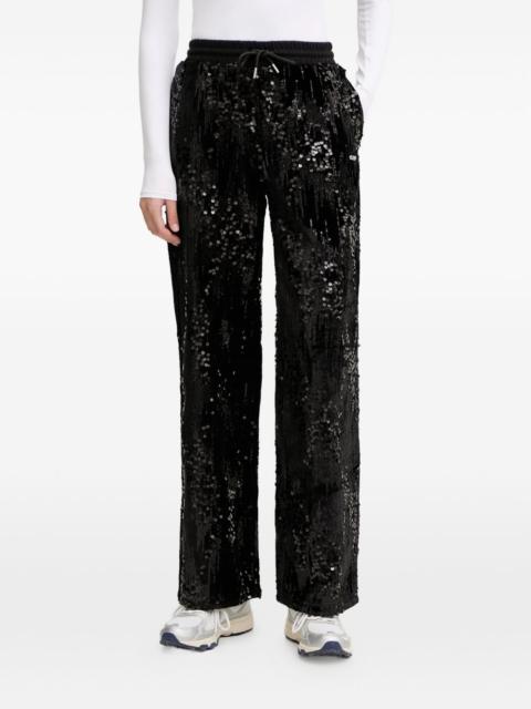 sequin-embellished trousers