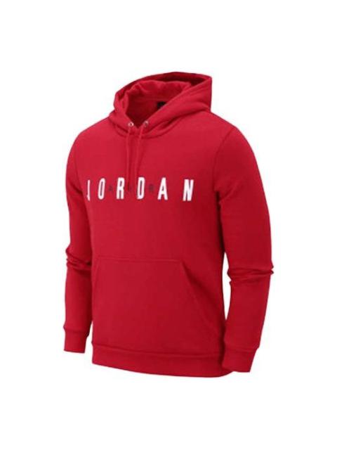 Men's Air Jordan Sports Printing Logo Fleece Red CJ9666-687