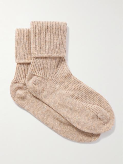 Ribbed Cashmere Socks