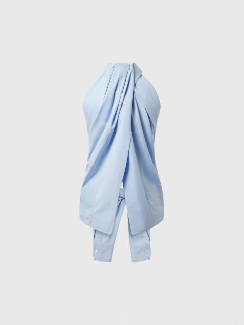 Halterneck Panel Sleeveless Top