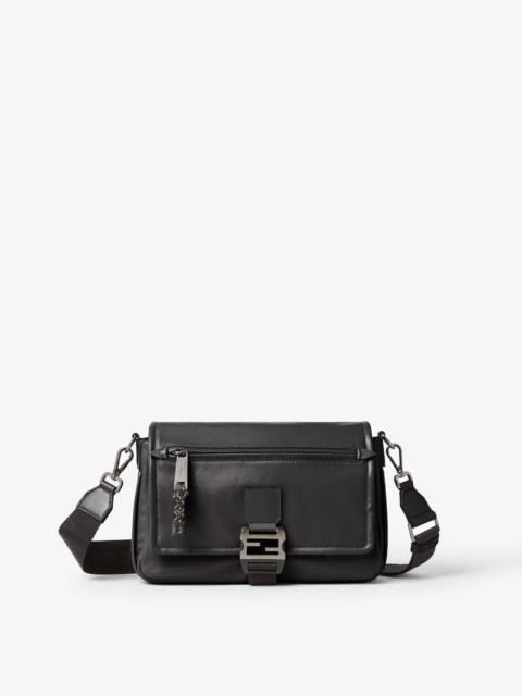 Fendi Flux Messenger Black leather bag