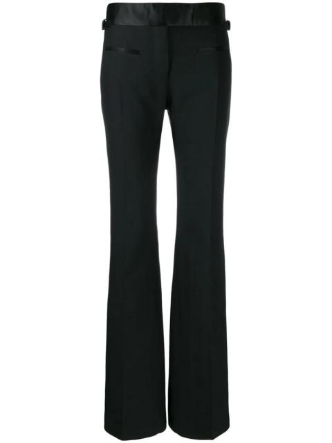 flared tailored trousers