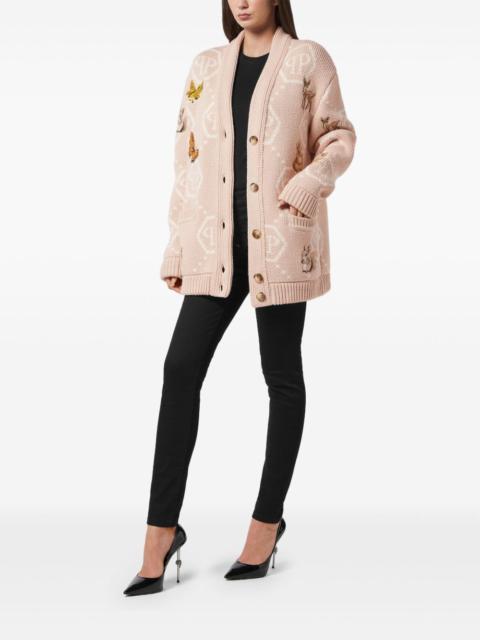 Fairy-embroidered cardigan