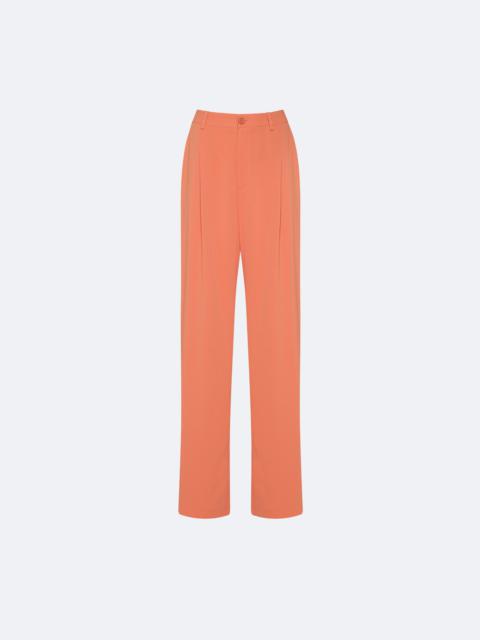 Crepe Relaxed Pleated Pant