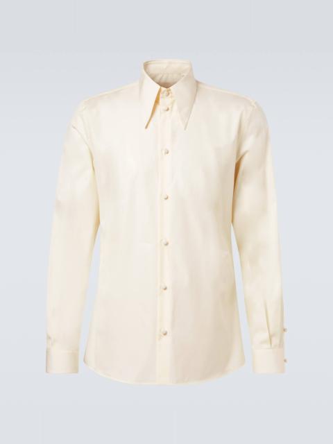 Cotton poplin shirt