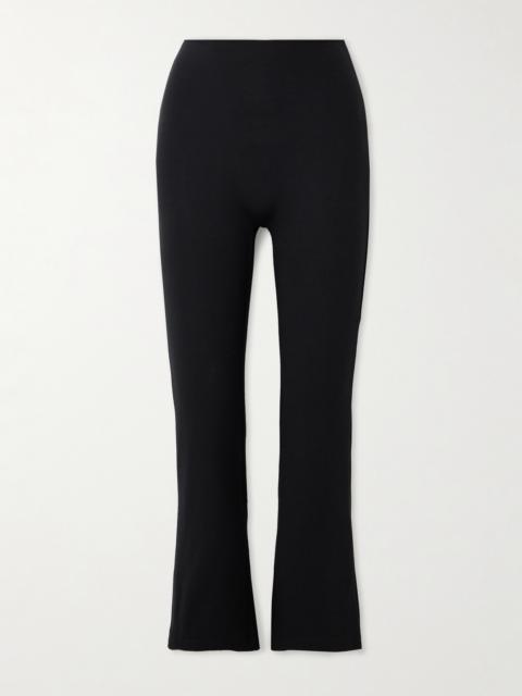 Rio Cropped Stretch-ponte Flared Pants