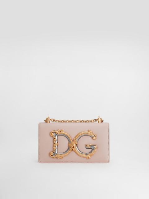DG Girls phone bag in plain calfskin