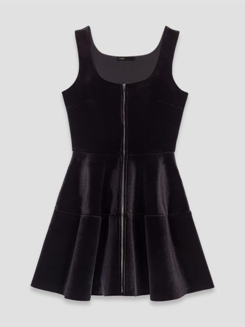 Mini velvet skater dress