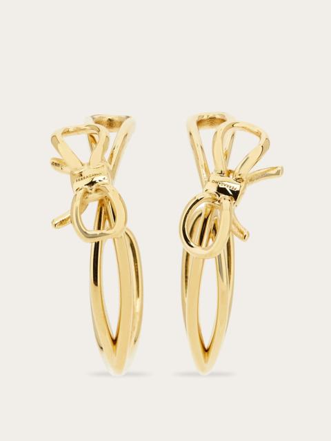 Earrings with bow