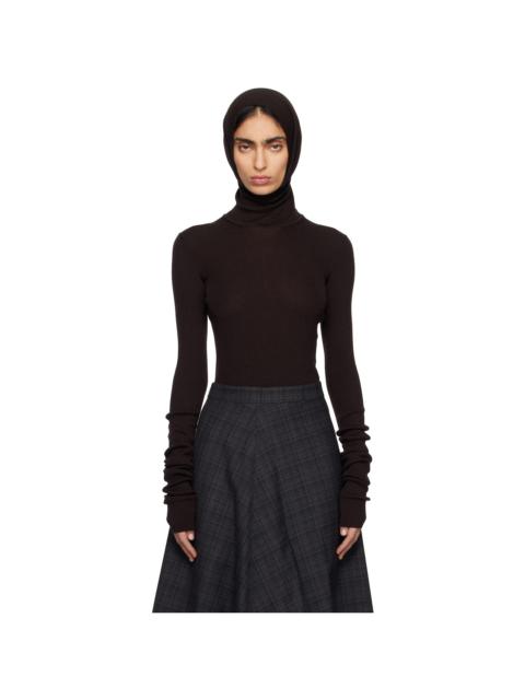 Brown Balaclava Sweater