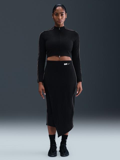 Naomi Osaka Women's High-Waisted Ribbed Maxi Skirt