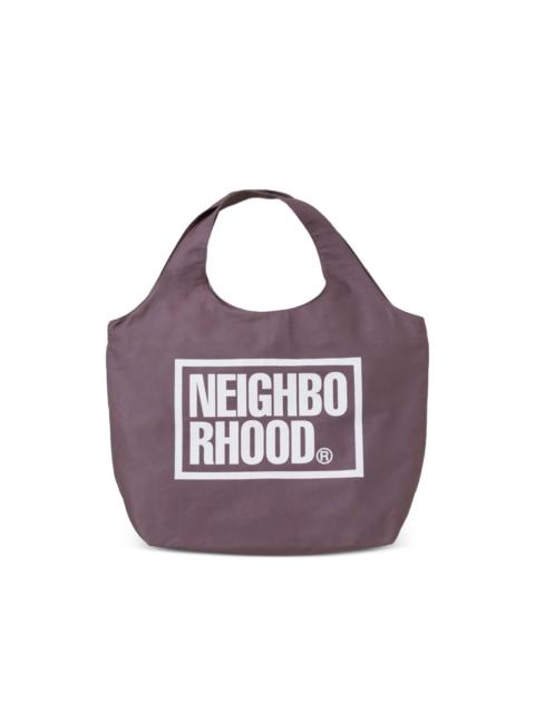logo-print tote bag