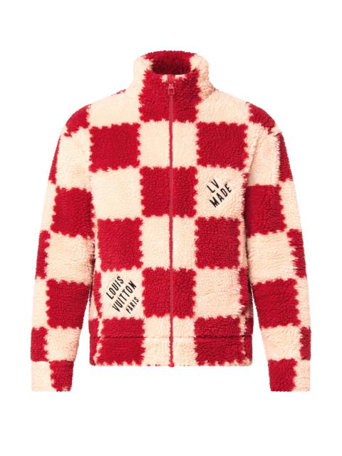 Jacquard Damier Fleece Blouson