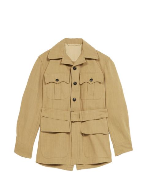 Clint belted chest-pockets jacket