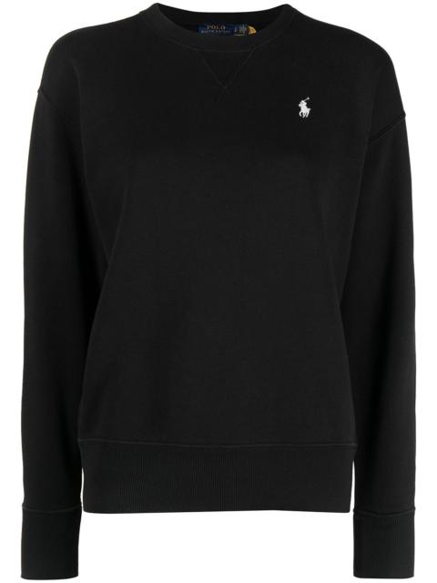 logo-embroidered sweatshirt