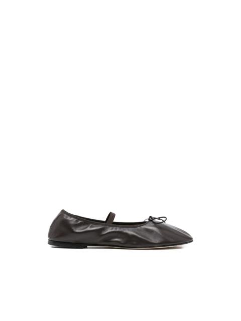 Balla bow leather ballet flats