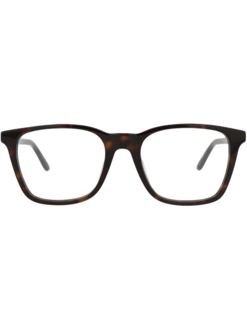 Alexander McQueen Square-Frame Acetate Optical Frames Havana Gold Transparent (AM0324O-30010866-002)
