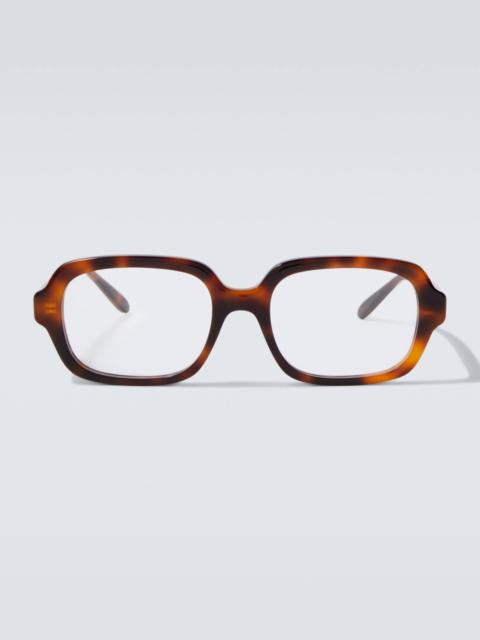 Slim square glasses