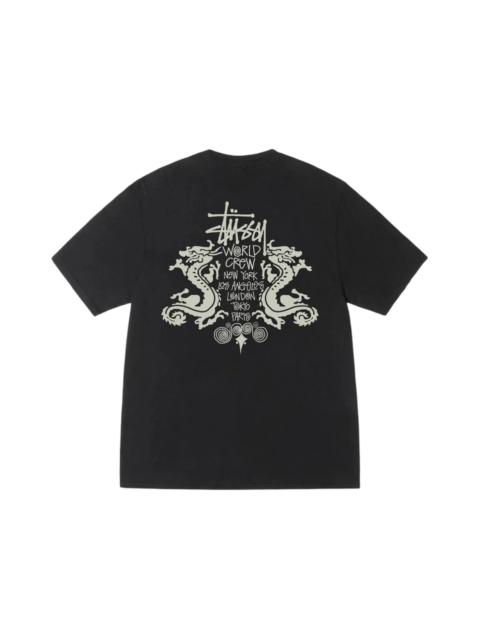 Stussy Double Dragon Pigment Dyed Tee Black