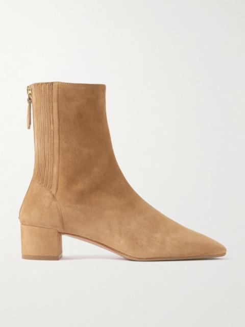 Saint Honoré 35 suede ankle boots Camel