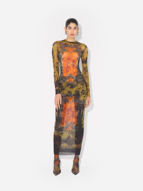 THE LONG KHAKI MÉDAILLON DRESS