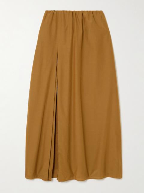 Carmen Cotton And Silk-blend Voile Midi Skirt